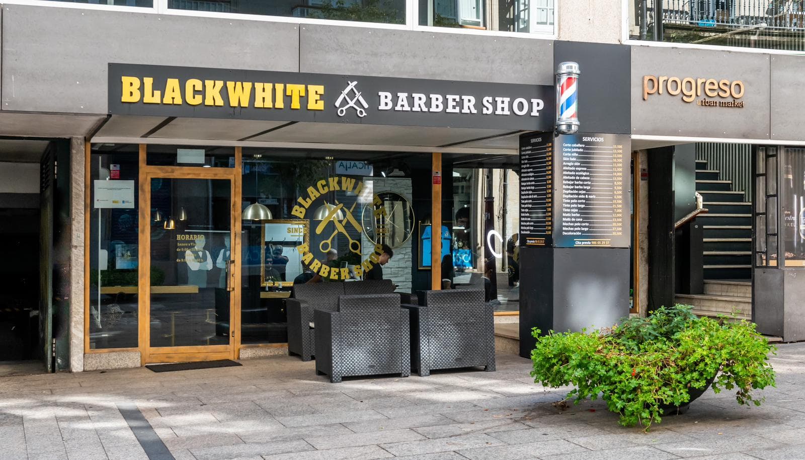 Instalaciones de Blackwhite Barber Shop